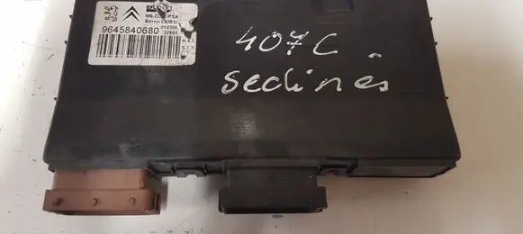 Peugeot 407 Seat control module 9645840680 014306