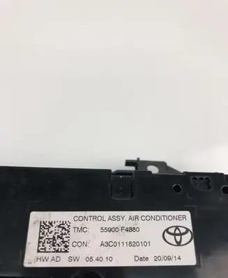 Toyota C-HR I Climate control unit 55900F4380