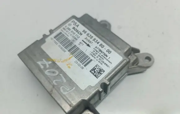 Peugeot 207 Airbag control unit/module 9663593480 0285010112 BE053929