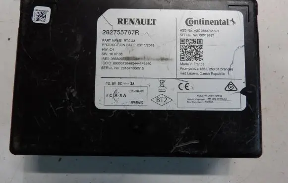 Renault Master III GPS navigation control unit/module 282755767R