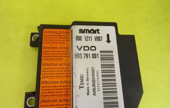 Smart ForTwo I Airbag control unit/module 0001211V007 993791001