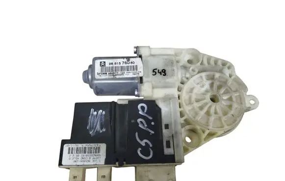 Citroen C4 I Front door window regulator motor 9681576080