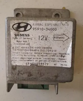 Hyundai Sonata Airbag control unit/module 9591034000