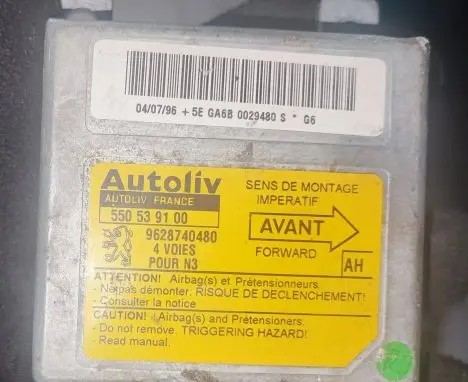 Peugeot 306 Airbag control unit/module 9628740480 550539100