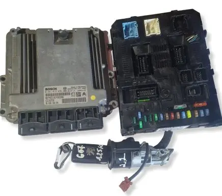 Peugeot 607 Engine ECU kit and lock set 9662633280 9662001080 0281012478