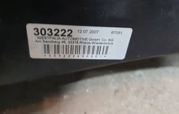 BMW 3 E46 Rear beam 12072007 303222 303222600001