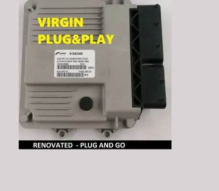 Fiat Grande Punto Engine control unit/module 51843365 7160025500