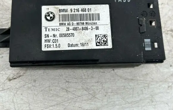 BMW 5 F10 F11 Seat heating relay 9216468