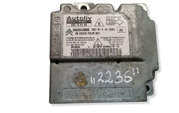 Peugeot 407 Airbag control unit/module 9662643980 603726100