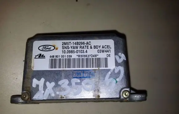 Jaguar XJ X350 ESP acceleration yaw rate sensor 2M5T14B296AC 10098501034 448801001039