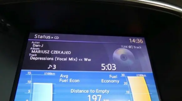 Infiniti FX Screen/display/small screen 280911JA0E IMPRK1202531