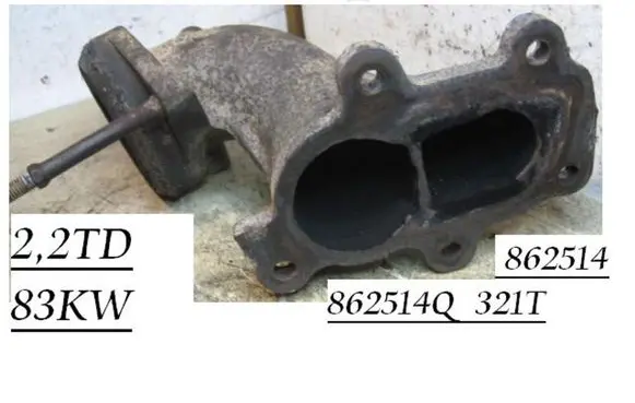 Renault Laguna I Other exhaust manifold parts 862514Q 862514