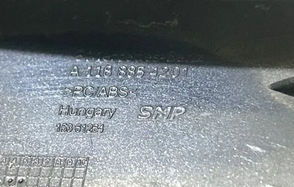 Mercedes-Benz CLA C118 X118 Front tow hook cap/cover A1188854201 15361264