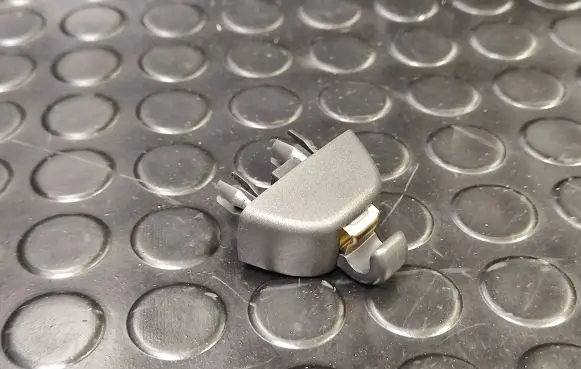 Sun visor clip/hook/bracket