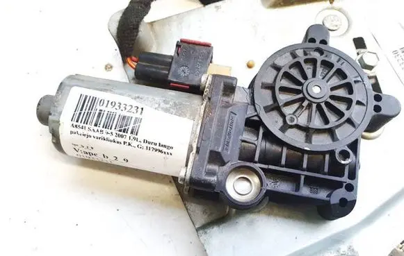 Saab 9-5 Front door window regulator motor 117996xxx 117996-xxx