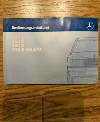 Mercedes-Benz E W124 User manual 1245842497 6550575600