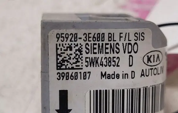 KIA Sorento Airbag deployment crash/impact sensor 959203E600