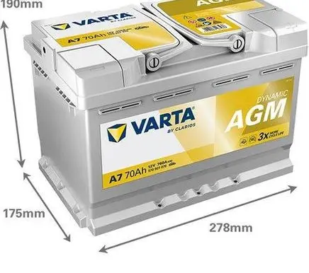 Volkswagen Golf VI Car battery AGM570901076