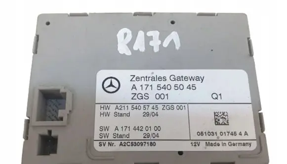 Mercedes-Benz SLK R171 Gateway control module A1715405045