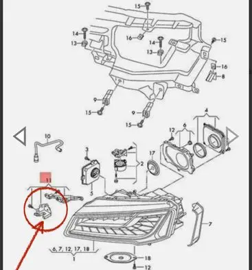 Headlight part