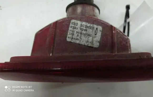 Peugeot 407 Tailgate rear/tail lights 9646507380