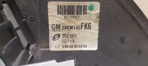 Opel Signum Front door electric wing mirror 24436145 352501 015397