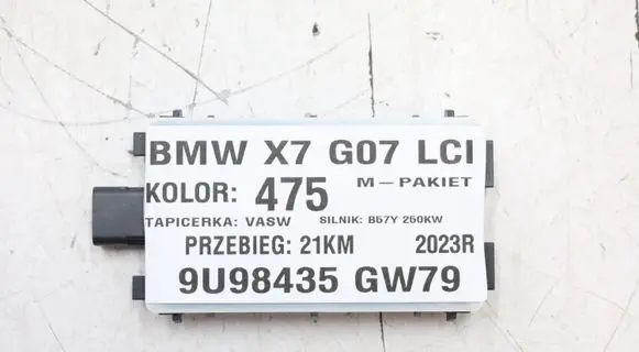 BMW X7 G07 Blind spot module 5B31AF2MWGK2805 5B31AF2