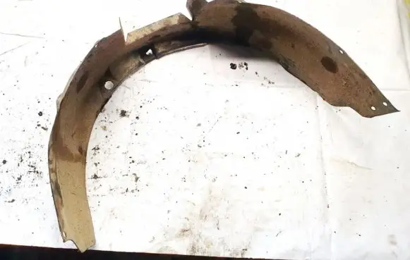 Opel Combo C Front wheel arch liner splash guards 633487418 13109023