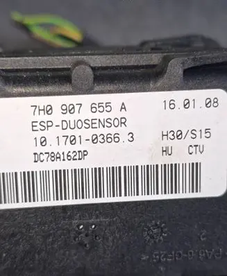 ESP acceleration yaw rate sensor