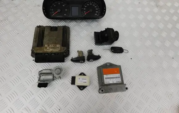 Volkswagen Crafter Engine ECU kit and lock set 076906022N 1039S43373 0281016821