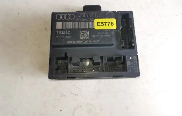 Audi A6 S6 C6 4F Door control unit/module 4F0959792E 4F0910793E