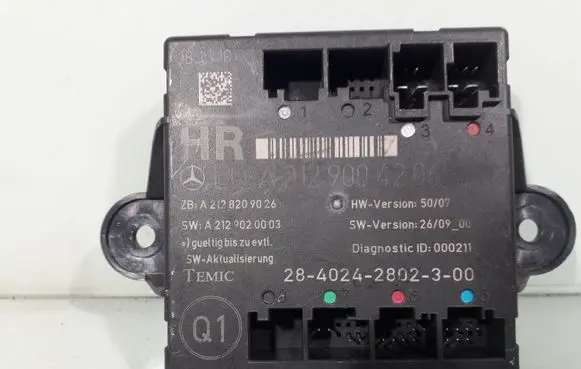 Mercedes-Benz C W204 Door control unit/module A2129004206
