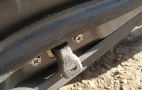 Mitsubishi Lancer X Rear door check strap stopper 