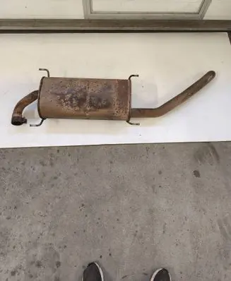 Citroen Jumper Rear muffler/silencer tail pipe 1366651080