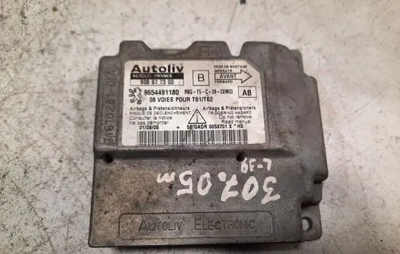 Peugeot 307 Airbag control unit/module 606877300 9654491180