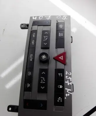 Peugeot 407 Climate control unit 96573322YW01 96470290XT 96466840XT
