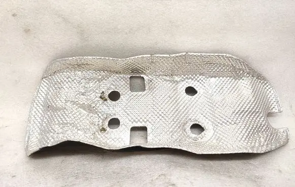 Heat shield in engine bay