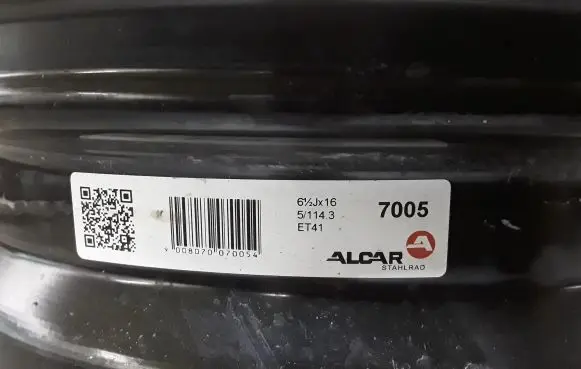 Renault Megane IV R16 steel rim 