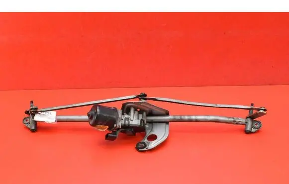 Front wiper linkage and motor