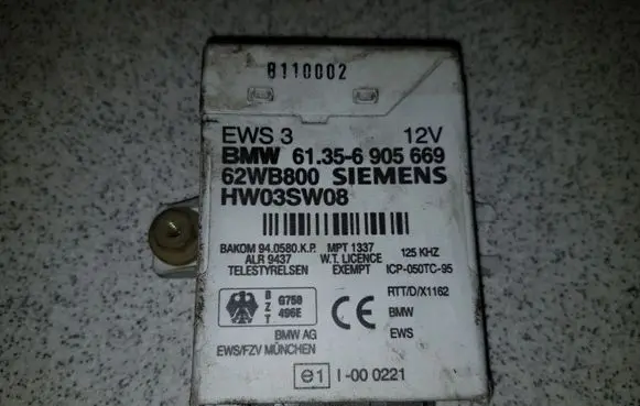 BMW 5 E39 Immobilizer control unit/module 61356905669