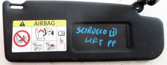 Volkswagen Scirocco Sun visor