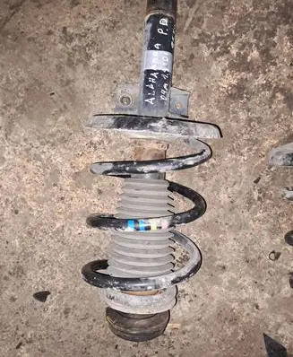 Front shock absorber with coil spring