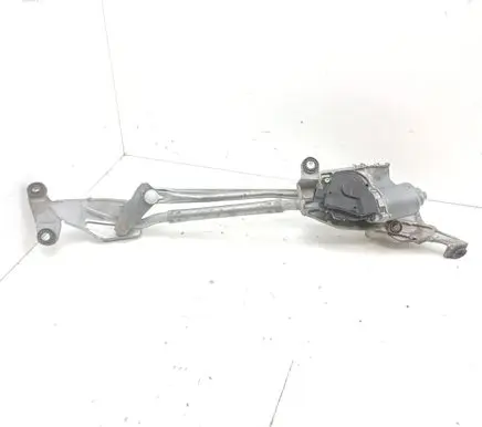 Front wiper linkage and motor