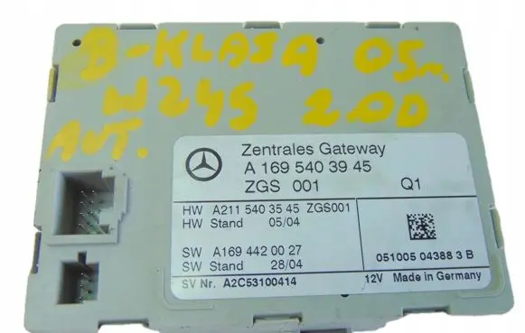 Mercedes-Benz B W245 Gateway control module A1695403945