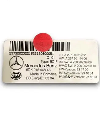 Mercedes-Benz EQS V297 Comfort/convenience module A2979002322