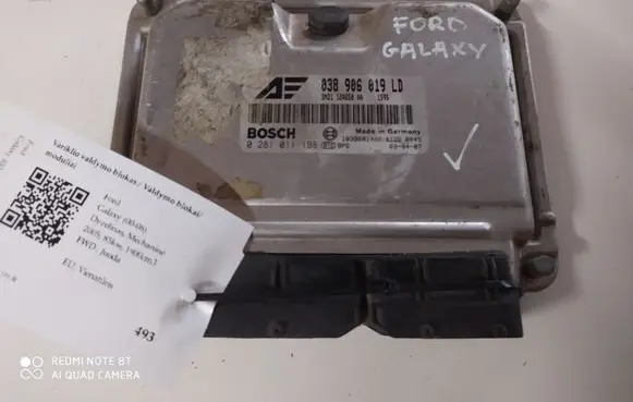 Ford Galaxy Engine control unit/module 0281011198 038906019LD