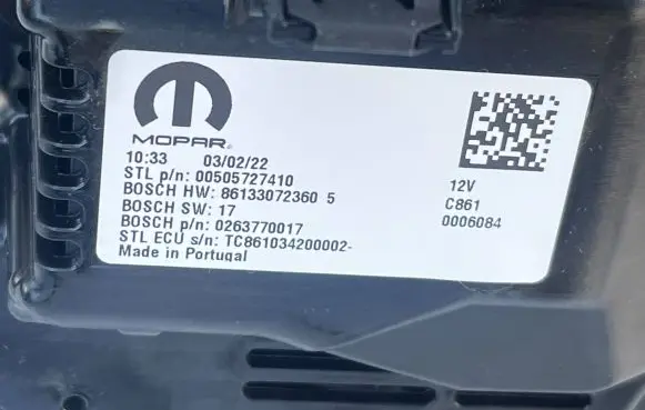 Alfa Romeo Stelvio BSM Control unit 50552982 C76828104