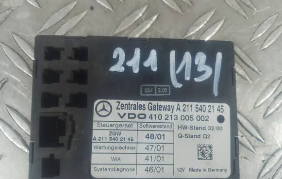 Mercedes-Benz E W211 Gateway control module A2115402145