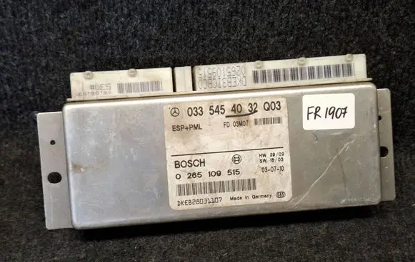 Mercedes-Benz E W211 ESP (stability system) control unit 0335454032 0265109515