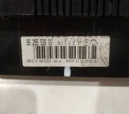 Peugeot 607 Climate control unit 96295526GV 96295526